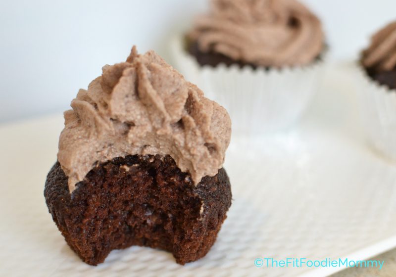 chocolate cupcakes, fit foodie mommy, healthy baking
