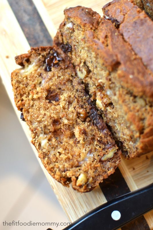 Super Moist Banana Bread - Fit Foodie Mommy