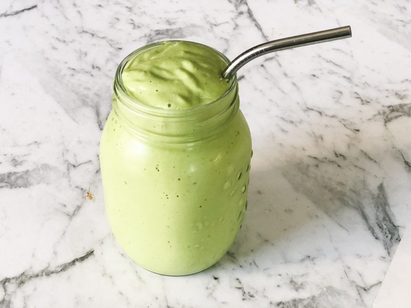 Low-sugar green smoothie