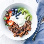 cacao protein granola clusters