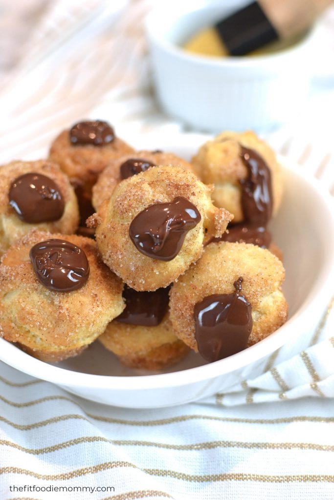 healthier baked donut holes - Fit Foodie Mommy