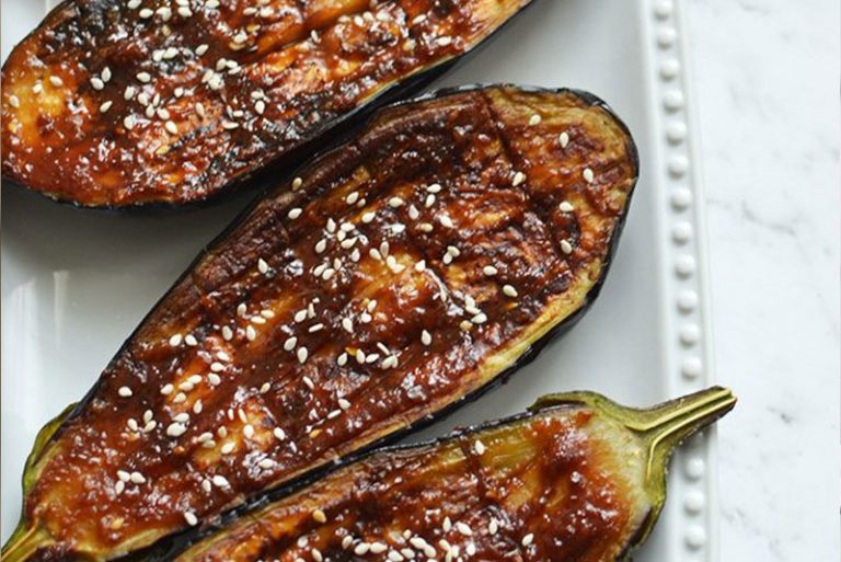 Miso-glazed Eggplant - Fit Foodie Mommy