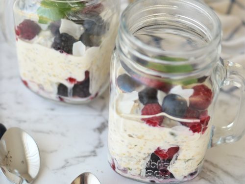 Easy Bircher Muesli & Chia Breakfast Pots - keep it simpElle