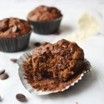 Choco Banana Protein Muffins - healthy snack Fit Foodie Mommy