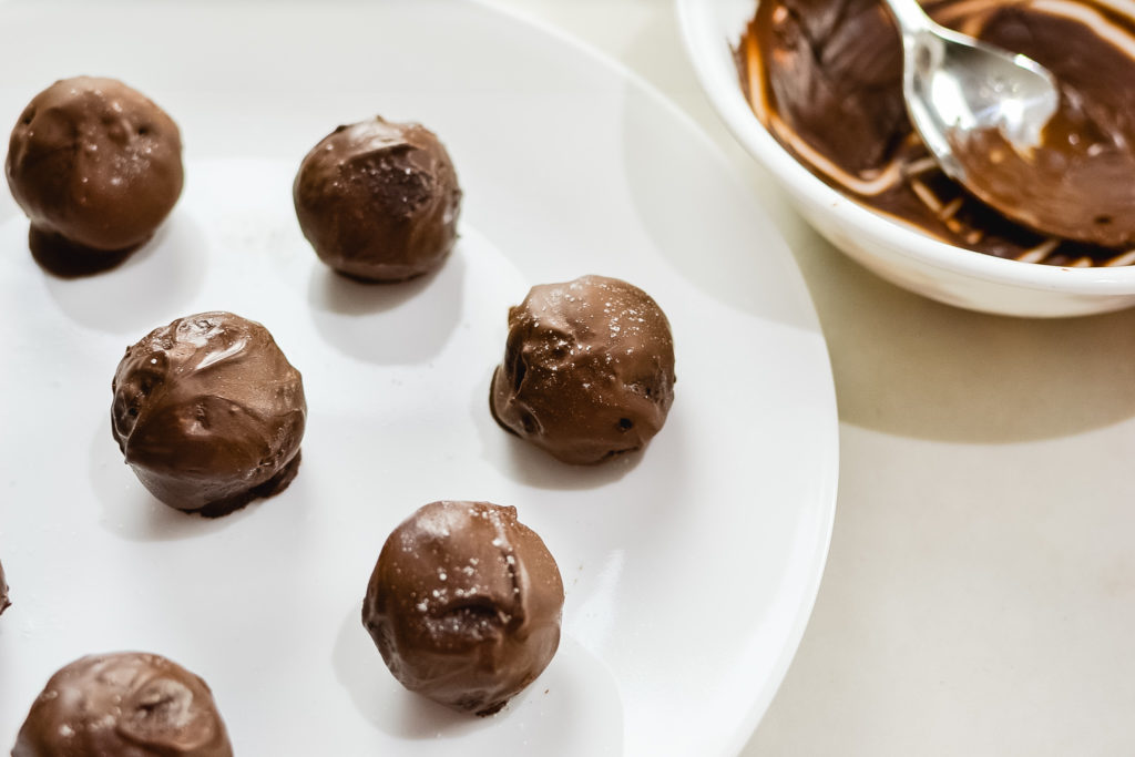 chocolate peppermint truffles