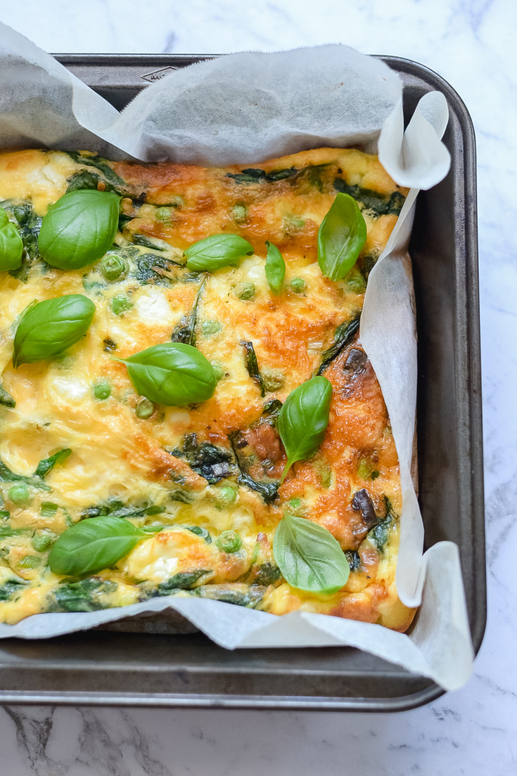 Spinach and Feta Frittata - Fit Foodie Mommy