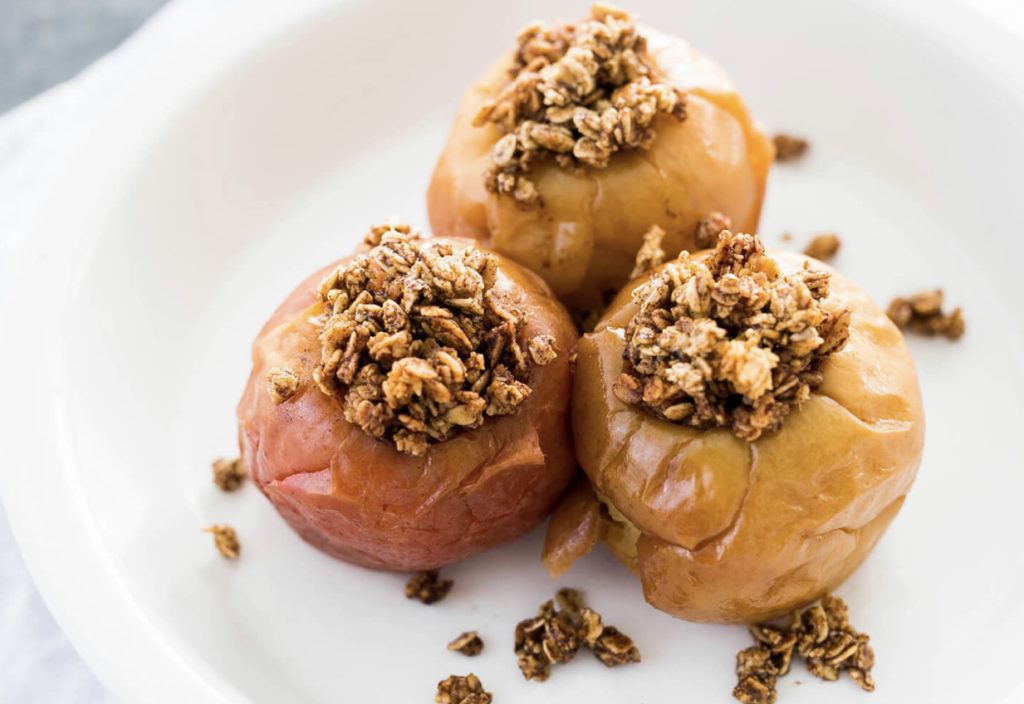Baked Granola Apples - Fit Foodie Mommy