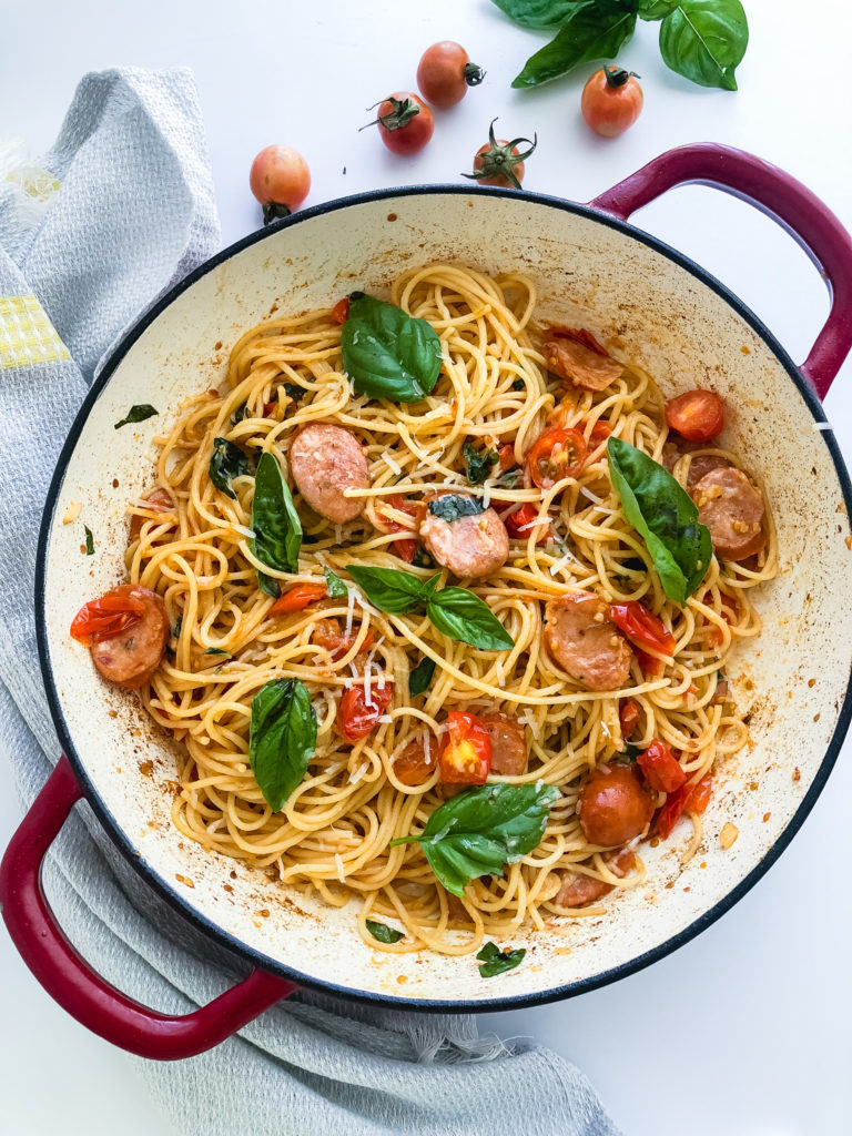 tomato and basil pasta